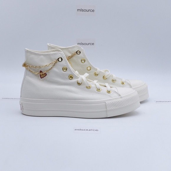 NEW Converse Chuck Taylor All Star Lift Platform Chain Sneakers - Picture 3 of 12